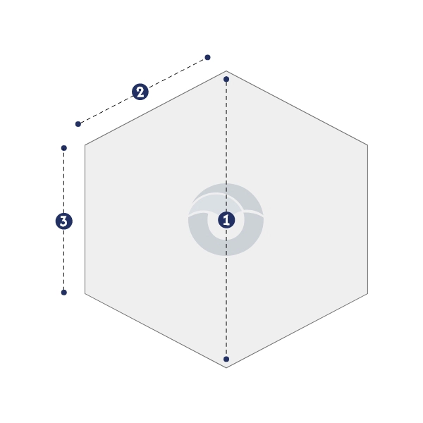 Stretched Hexagon Tarp - Waterproof & UV-Resistant